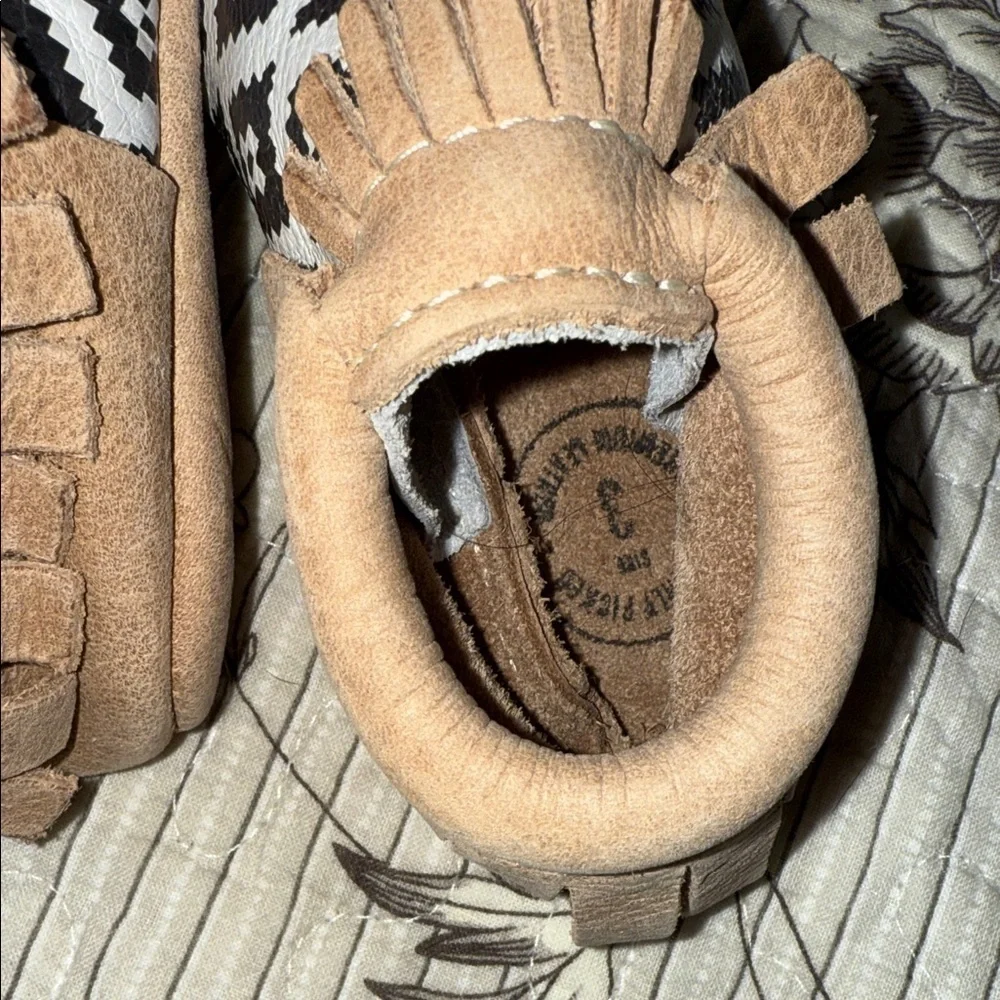 Freshly Picked Tan and Black Patterned Moccasins